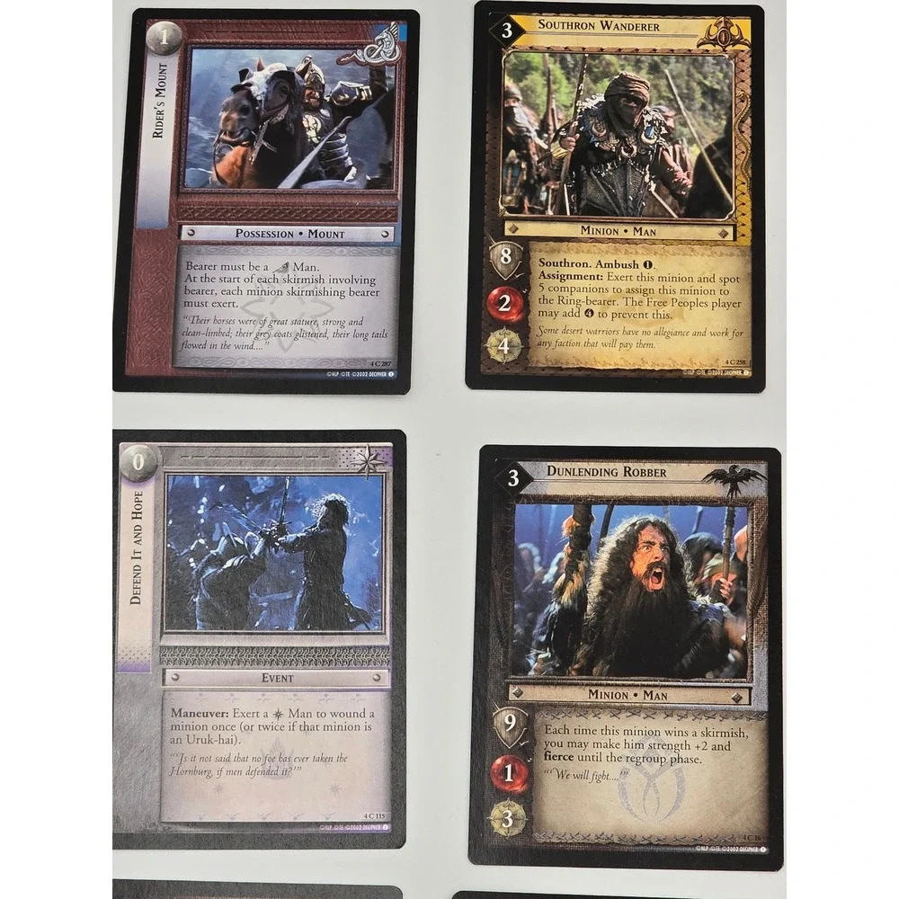 Lord of the Rings The Two Towers Trading Card Game Booster‎ Pack- Opened